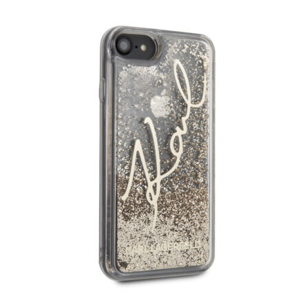 Karl Lagerfeld iPhone 7/8 SE 2020 Glitter Signature Gold